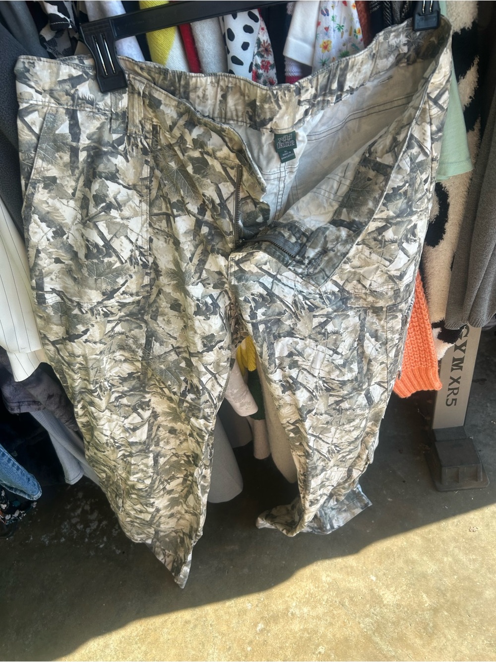 wild fable Stone Camo Elastic Waist Pants - Beige & Gray